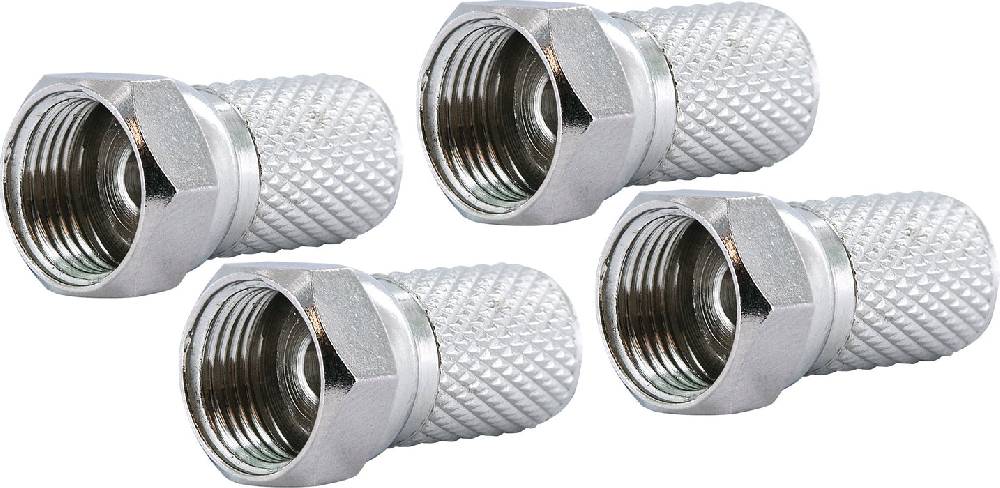Schwaiger F-Aufdrehstecker 4er Set Ø 7,3 mm