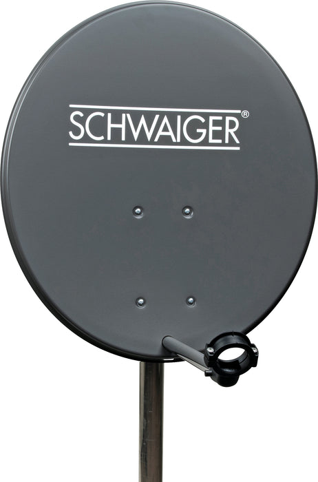 Schwaiger Satellitenanlagen Set Anthrazit Stahl 55 cm mit Receiver 2025