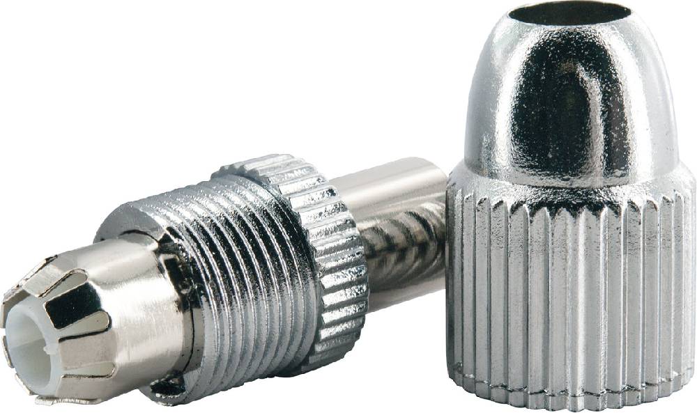 Schwaiger IEC-Stecker Ø 4 - 7,5 mm verchromt Letzter Tag