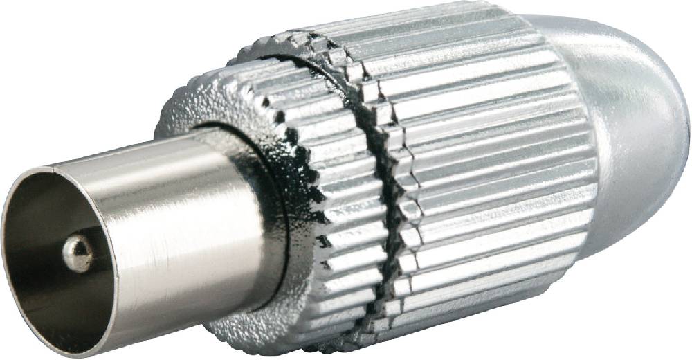 Schwaiger IEC-Stecker Ø 4 - 7,5 mm verchromt Letzter Tag