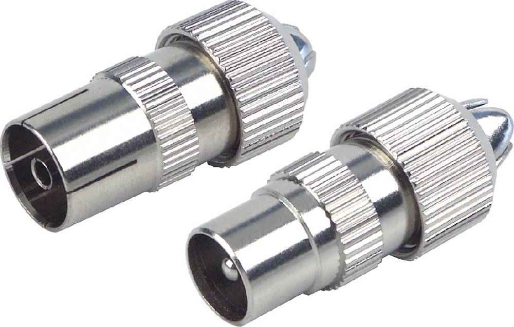 Schwaiger IEC-Stecker & -Buchse Ø 4 - 7,5 mm verchromt Bis zu 50% Rabatt