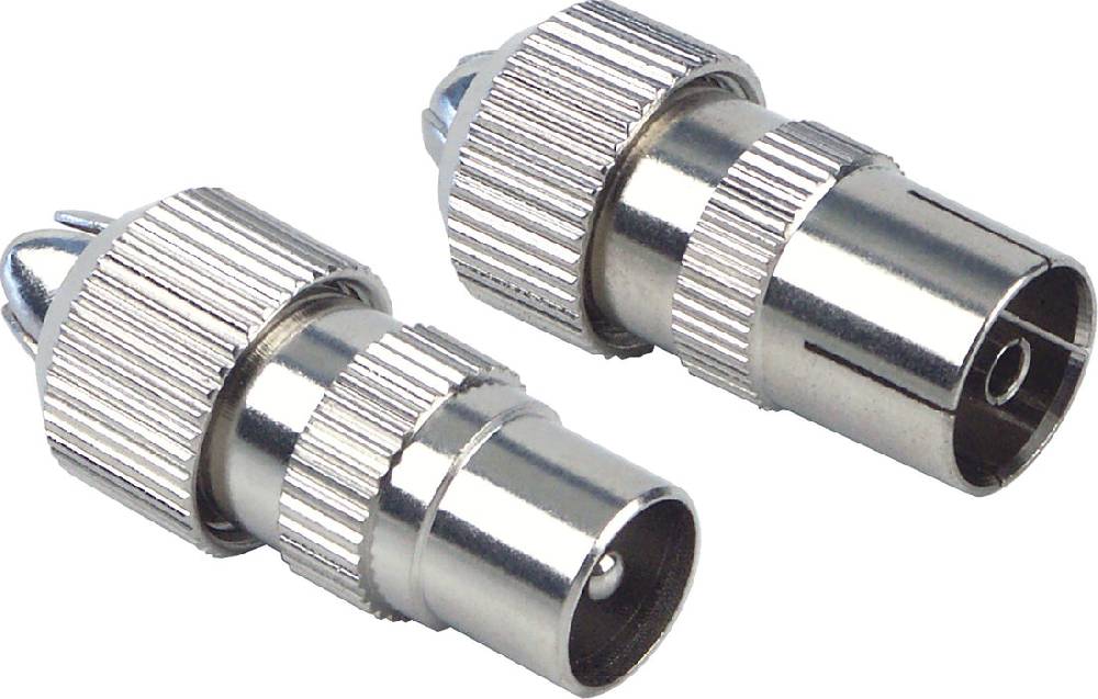 Schwaiger IEC-Stecker & -Buchse Ø 4 - 7,5 mm verchromt Bis zu 50% Rabatt