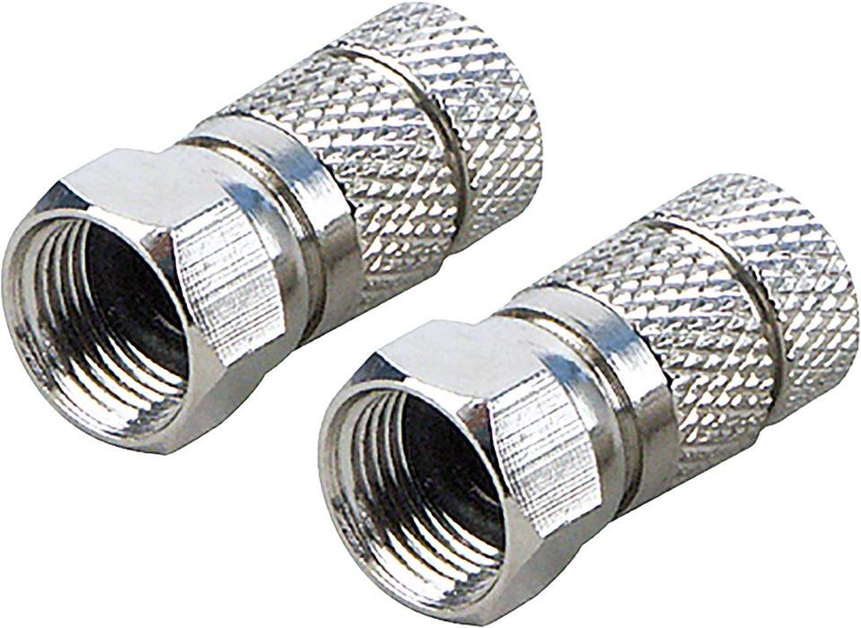 Schwaiger F-Aufdrehstecker 2er Set mit doppelseitiger Dichtung Ø 7 mm