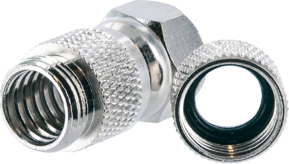 Schwaiger F-Aufdrehstecker 2er Set mit doppelseitiger Dichtung Ø 7 mm Fabrikpreis