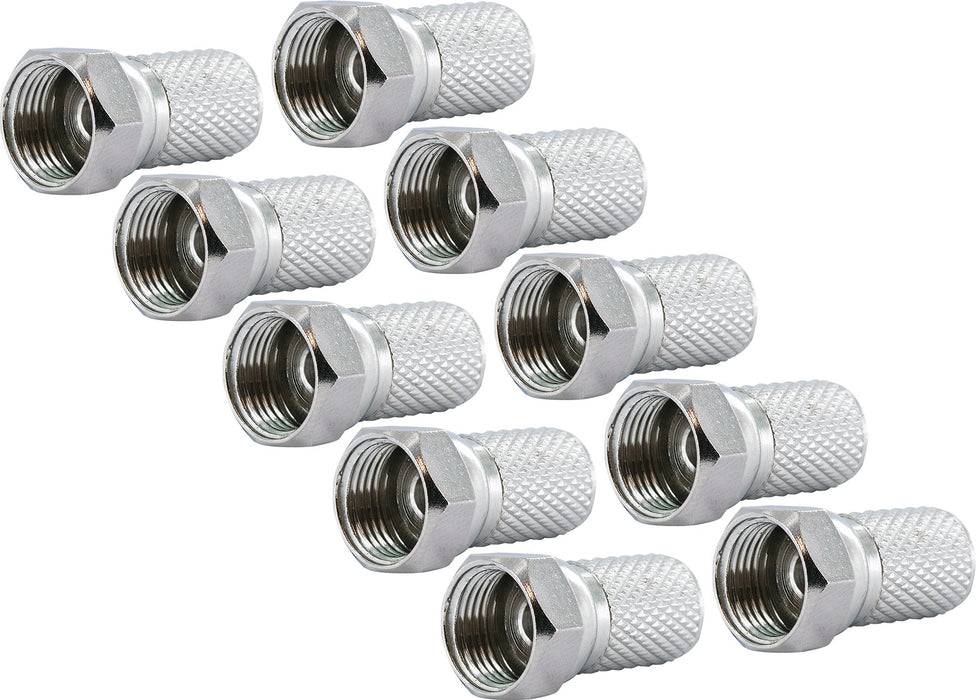 Schwaiger F-Aufdrehstecker 10er Set Ø 7,5 mm