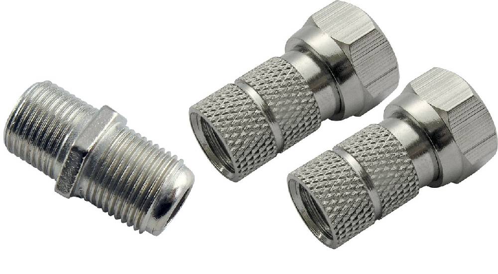 Schwaiger F-Stecker und Verbinder 3er Set Ø 6,5 mm Günstig kaufen