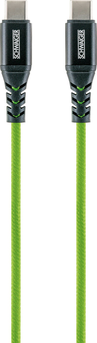 Schwaiger USB-C auf USB-C Kabel rot/grün/blau 1,2 m Saisonale Angebote