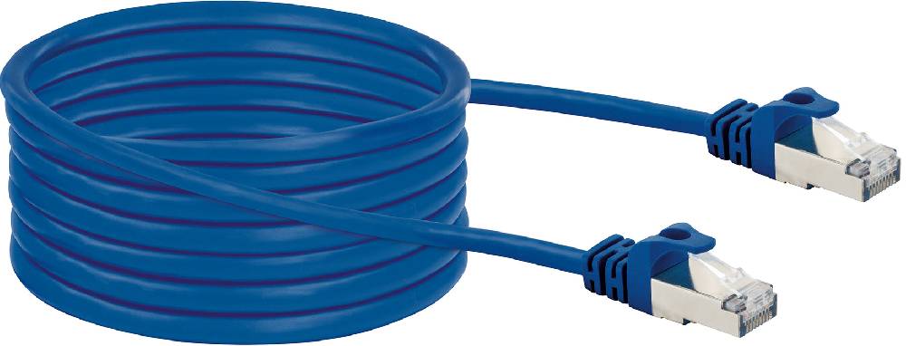 Schwaiger CAT8 Netzwerkkabel, S/FTP, 10m, blau Kauf eins, bekomm eins gratis