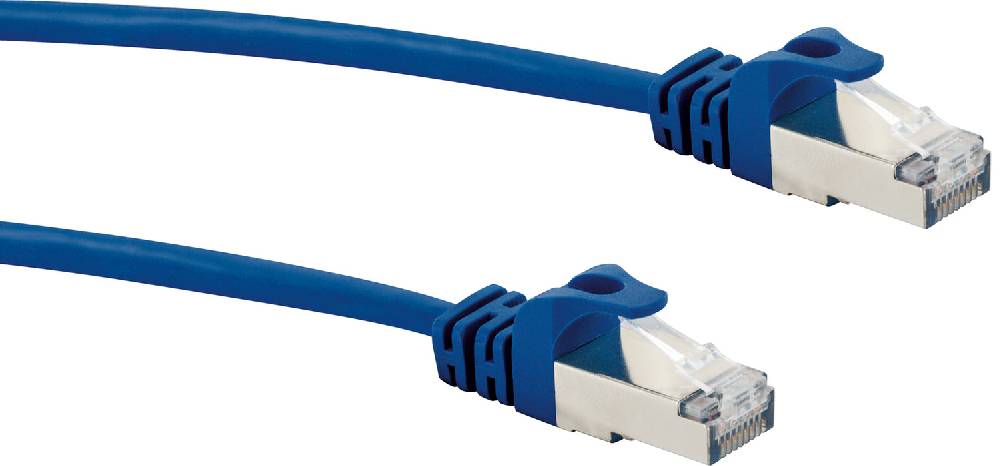 Schwaiger CAT8 Netzwerkkabel, S/FTP, 10m, blau Kauf eins, bekomm eins gratis