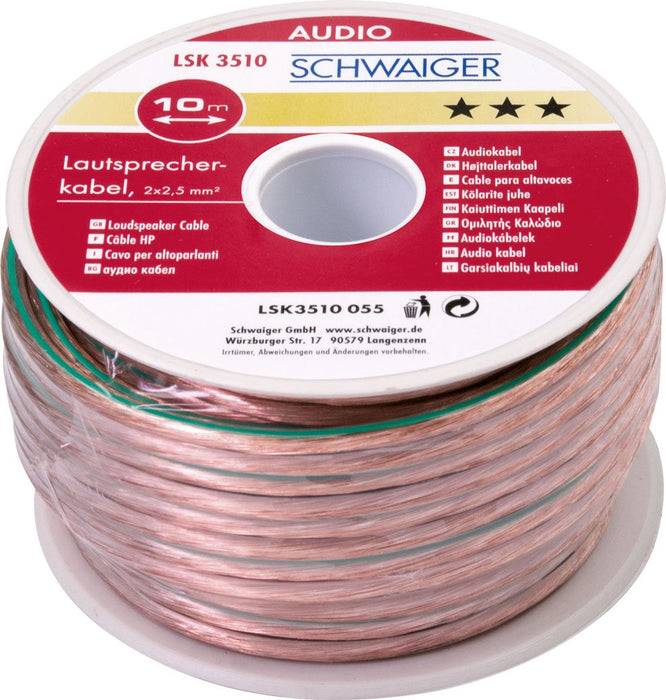 Schwaiger Lautsprecherkabel (2x 2,5 mm²)