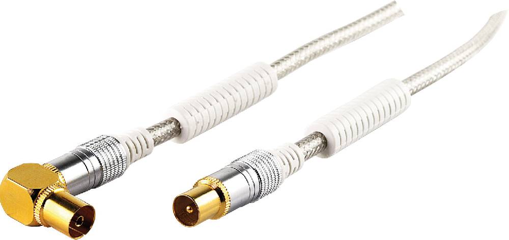 Schwaiger Antennenkabel mit Winkelstecker 1,5 - 15 m 110 dB Kostenlose Rückgabe