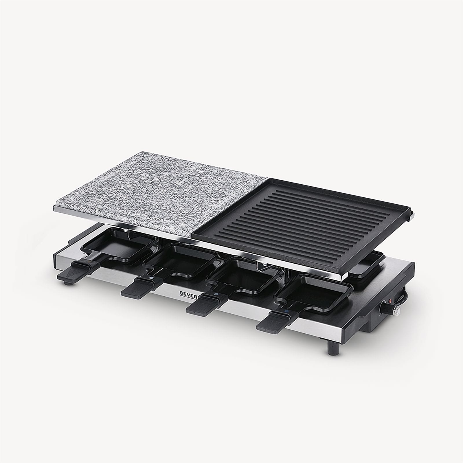 Severin Raclette mit Naturgrillstein und Grill-Platte RG 2373 Neueste Mode