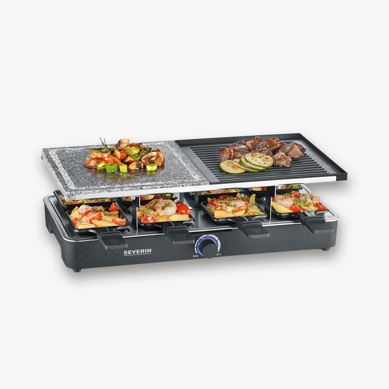Severin Raclette-Grill mit Naturgrillstein u. Grillplatte RG 2376 Neuheiten