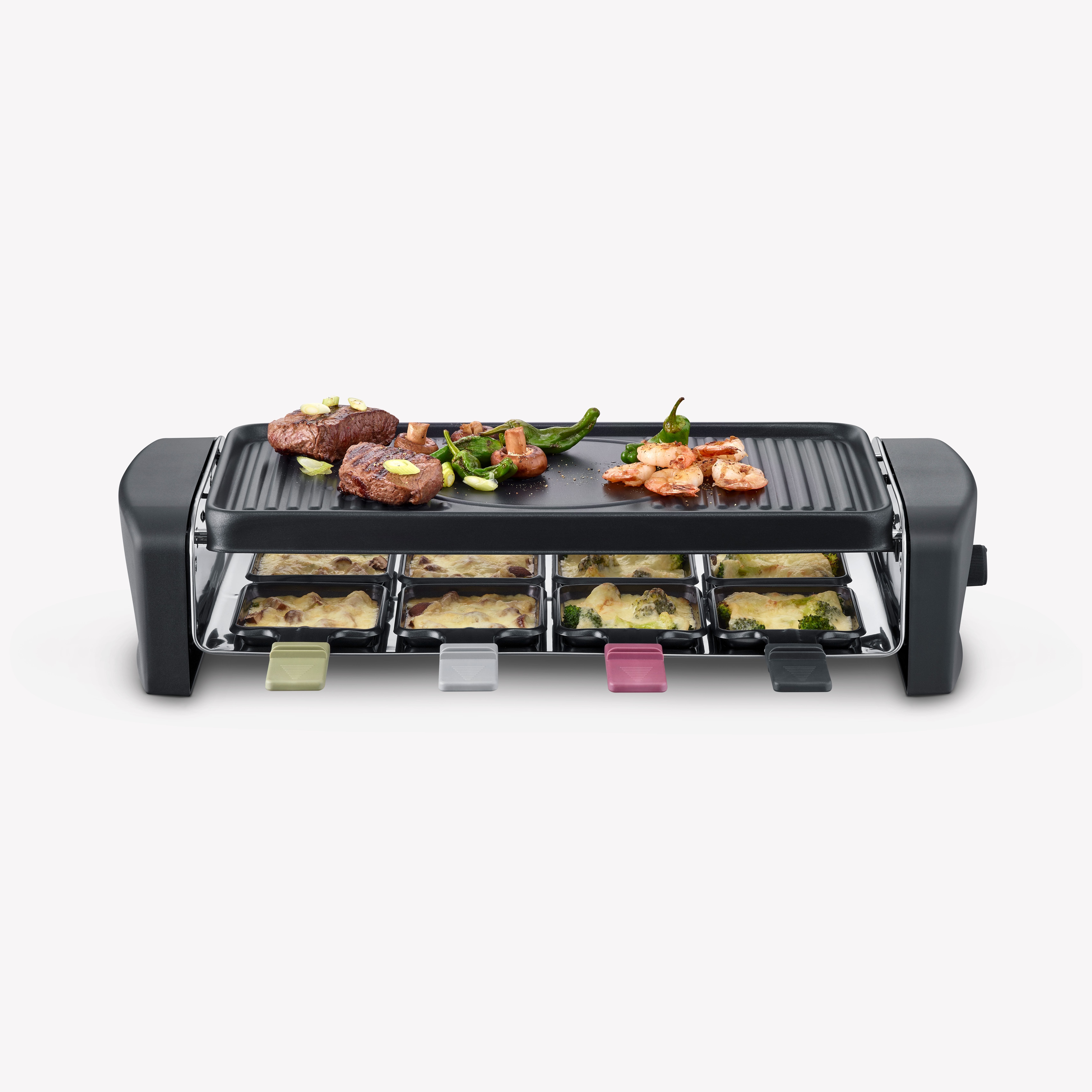 Severin Raclette Grill mit antihaftbeschichteter Grillplatte RG 9646 Kauf eins, bekomm eins gratis