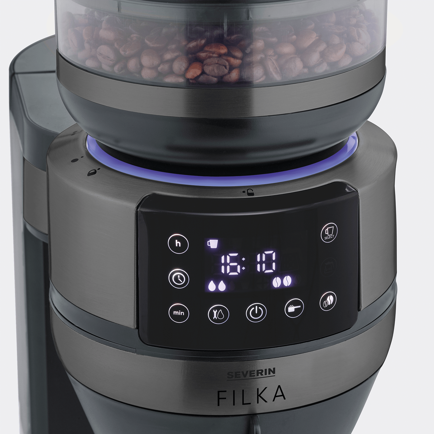 Severin Filterkaffee-Vollautomat FILKA Dark Inox KA 4849 Speichern exportieren