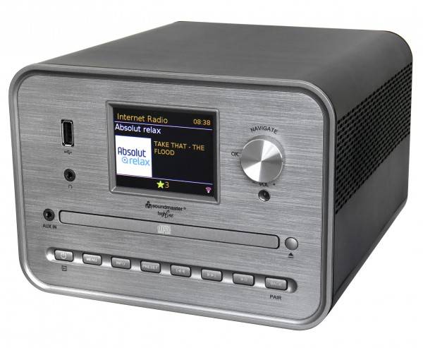 Soundmaster Stereo Musikcenter mit WLAN-Internet/DAB+/UKW-Radio, CD/MP3, USB, Bluetooth®, APP-Steuerung Online Outlet