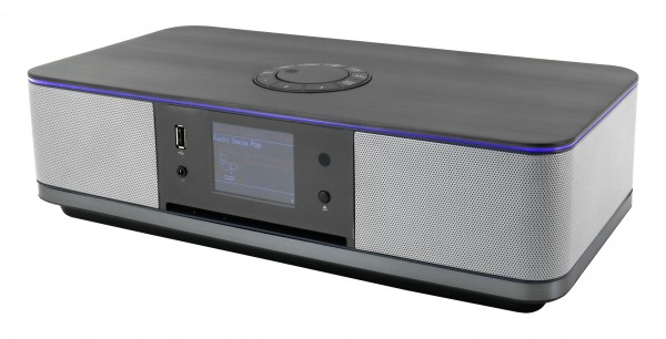 Soundmaster Stereo Musikcenter mit WLAN-Internet/DAB+/UKW-Radio, CD/MP3, USB, Bluetooth®, LED Ambientebeleuchtung, APP-Steuerung Neuheiten