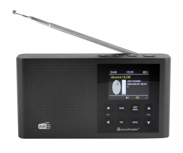 Soundmaster DAB+/UKW Radio mit Li-Ion Akku, Festsenderspeichertasten Kauf eins, bekomm eins gratis