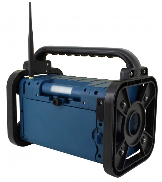 Soundmaster Stereo DAB+/UKW Baustellen-/Gartenradio mit Bluetooth®, LED-Arbeitsleuchte & Li-Ion Akku Kostenlose Rückgabe