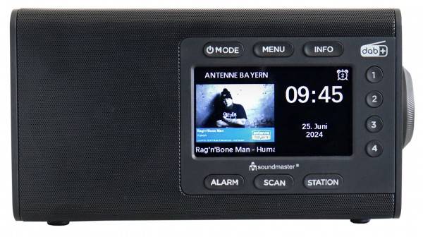 Soundmaster DAB+/UKW-RDS Radio mit großem Farbdisplay, Stationstasten Begrenzte Freigabe