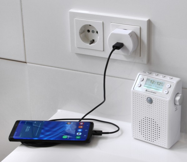 Soundmaster DAB+/UKW Steckdosenradio mit Bewegungsmelder & Li-Ion Akku Letzte 2 Tage