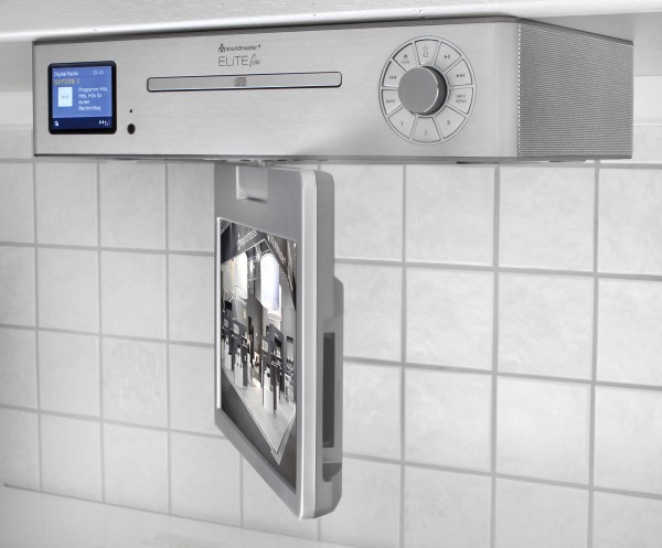 Soundmaster Küchenunterbau Multi Media Center mit TV (25 cm – DVB-T2/C), DAB+/UKW-Radio, CD/MP3, USB, Bluetooth® Zeitbegrenzte Promotion