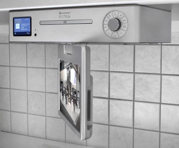 Soundmaster Küchenunterbau Multi Media Center mit TV (25 cm – DVB-T2/C), DAB+/UKW-Radio, CD/MP3, USB, Bluetooth® Zeitbegrenzte Promotion