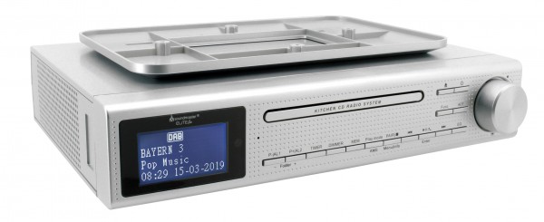 Soundmaster Design CD/MP3 Musik-Center zum Unterbau mit DAB+/UKW Radio, USB Anschluss und Bluetooth® Vierteljährliche Förderung
