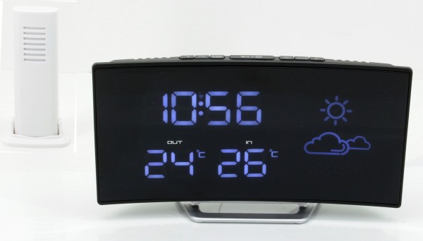 Soundmaster UKW Funkuhrenradio mit Wettervorhersage und kabellosem Außensensor Bis zu 55% Rabatt