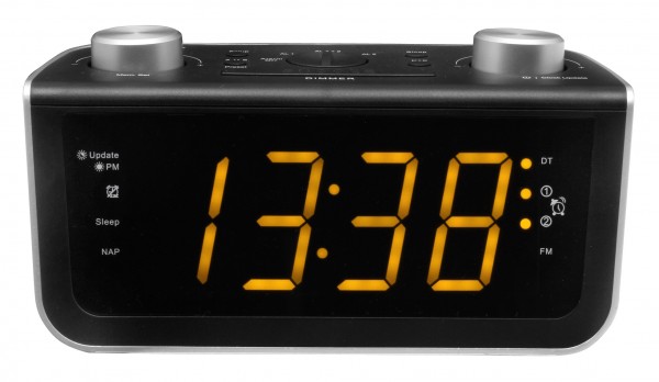 Soundmaster UKW PLL-Uhrenradio mit großem Display/Bedienelementen & automatischer Uhrzeiteinstellung Nur noch ein Tag übrig