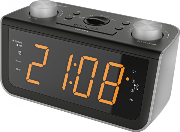 Soundmaster UKW PLL-Uhrenradio mit großem Display/Bedienelementen & automatischer Uhrzeiteinstellung Nur noch ein Tag übrig