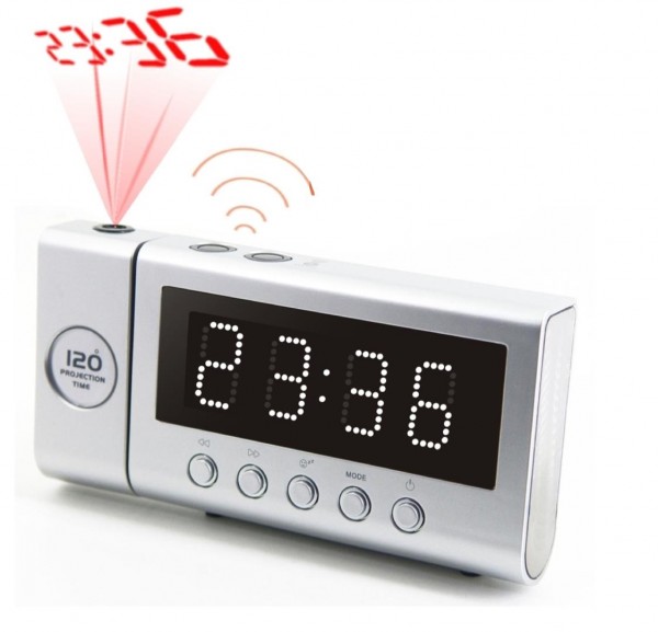Soundmaster Jumbo LED Funkuhrenradio mit Projektion