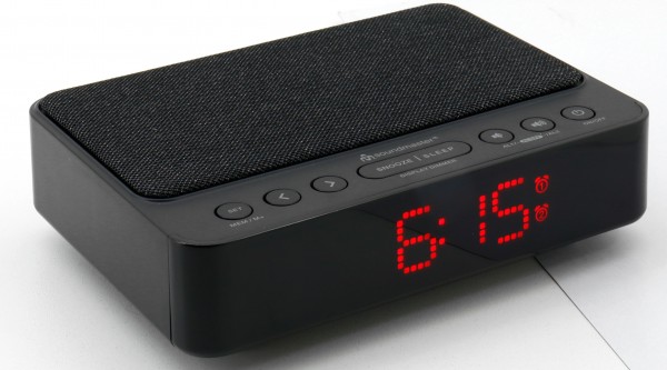 Soundmaster UKW-PLL Uhrenradio mit kabelloser Ladefunktion Kostenloser Versand international