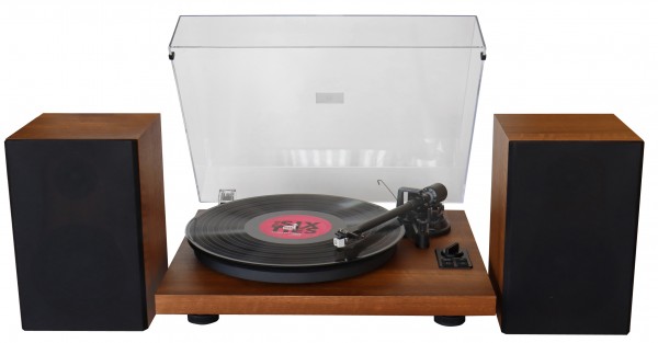 Soundmaster Plattenspieler mit Bluetooth®, PC-encoding. 2 Wege Bass Reflex Lautsprechern 2025