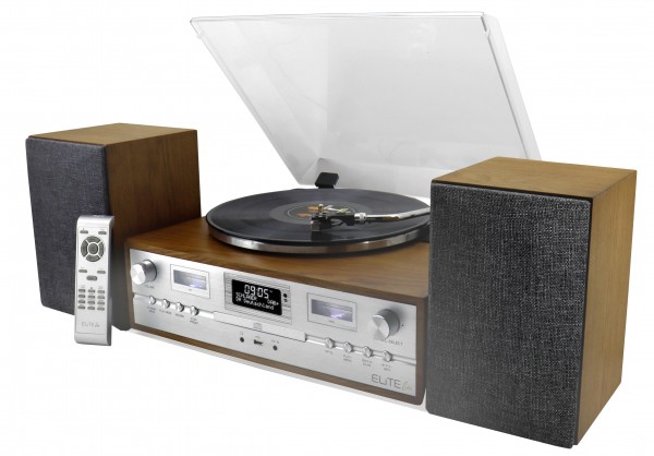 Soundmaster Retro HiFi Anlage mit Plattenspieler, DAB+/UKW, CD/MP3, USB, Bluetooth® Auslauf