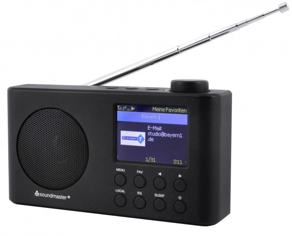 Soundmaster Portables WLAN-Internet/DAB+/UKW-Radio mit Bluetooth®, Li-Ion Akku Hotsell