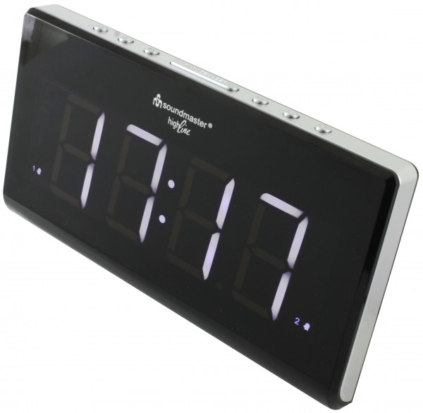 Soundmaster Jumbo LED Uhrenradio mit Dimmer Rabatt