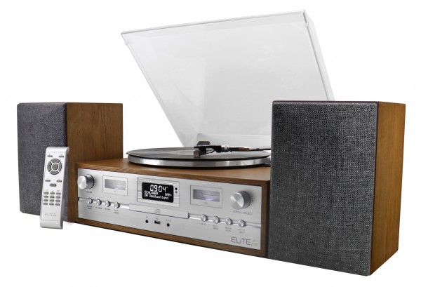 Soundmaster Retro HiFi Anlage mit Plattenspieler, DAB+/UKW, CD/MP3, USB, Bluetooth® Neueste Mode