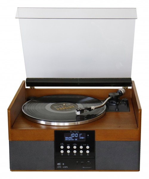 Soundmaster Stereoanlage mit Plattenspieler, DAB+/UKW Radio, CD/MP3, USB, Bluetooth®, Encoding Online Outlet