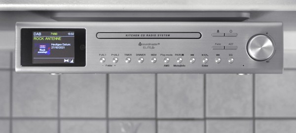 Soundmaster Küchenunterbau Stereo Musikcenter mit DAB+/UKW Radio, CD/MP3, USB, Bluetooth® Exklusive Angebote