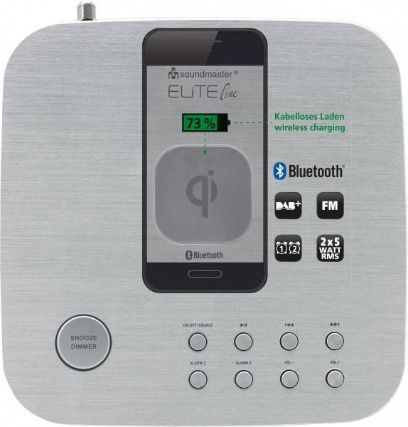 Soundmaster Stereo DAB+/UKW Uhrenradio mit Bluetooth® Räumungsverkauf