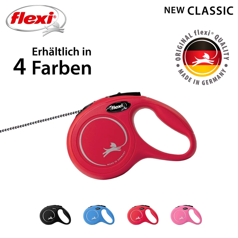 fressnapf Flexi New Classic Seil rot XS 3 m 8 kg Begrenzte Freigabe