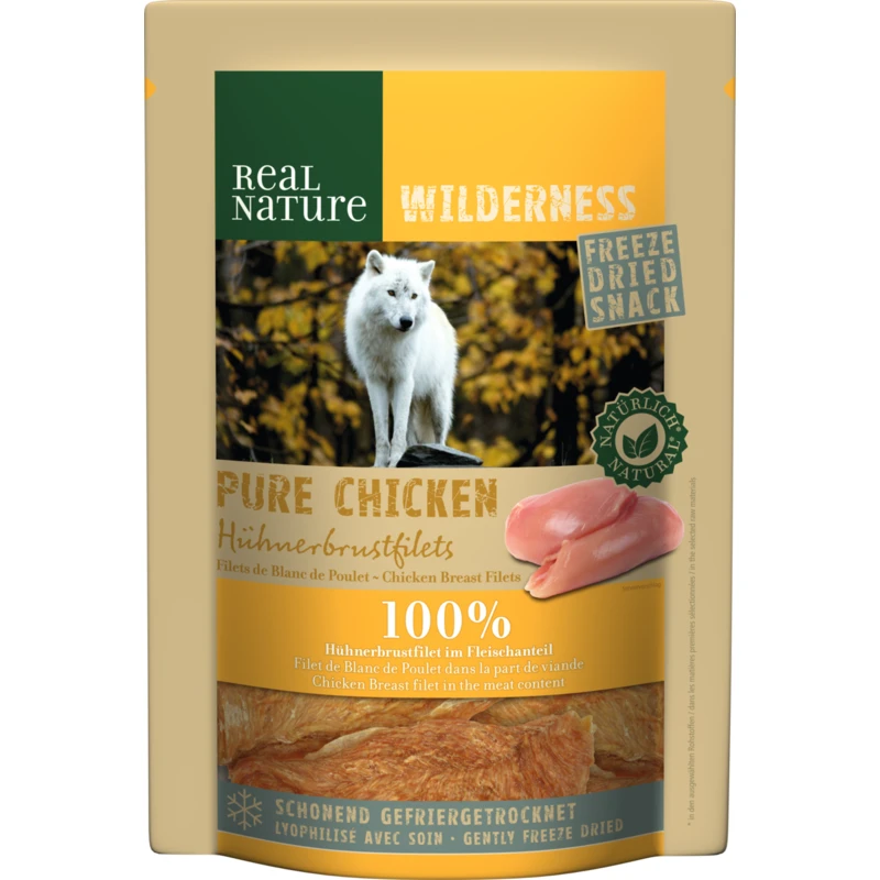 fressnapf REAL NATURE WILDERNESS Gefriergetrocknete Snacks 100g Pure Chicken