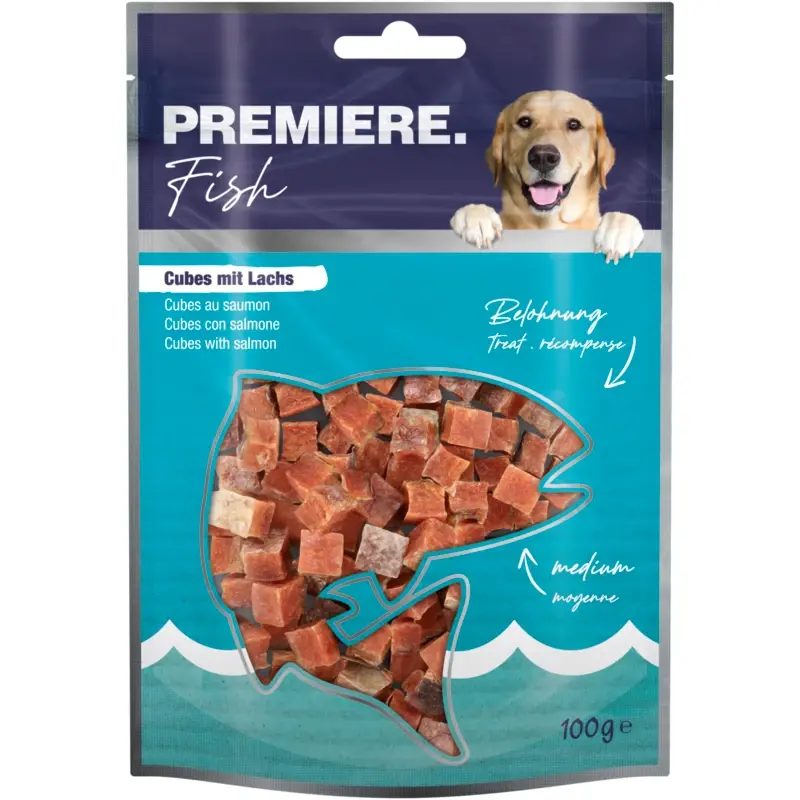 fressnapf PREMIERE Fish Cubes mit Lachs 100g