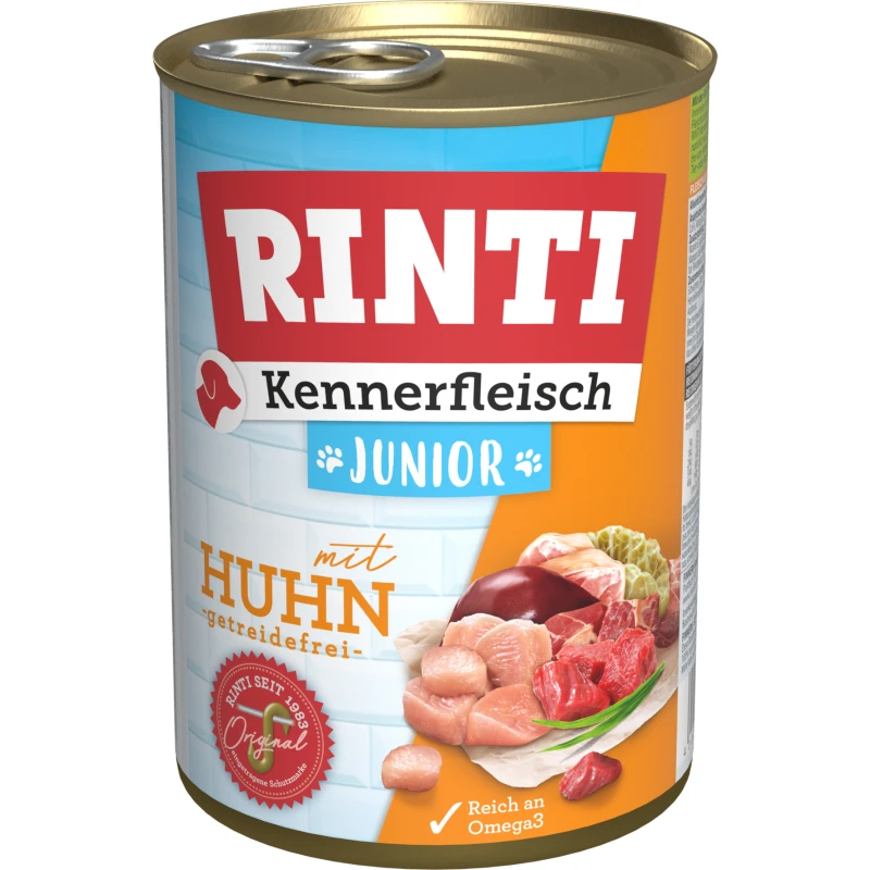 fressnapf RINTI Kennerfleisch Junior 12x400g Huhn