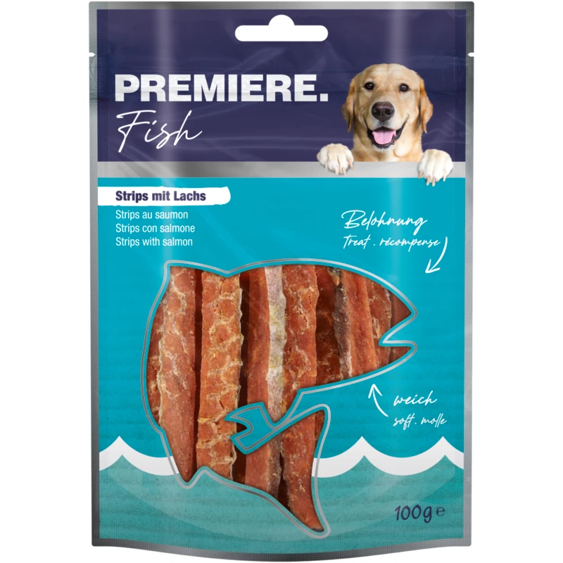 fressnapf PREMIERE Fish Strips mit Lachs 100g