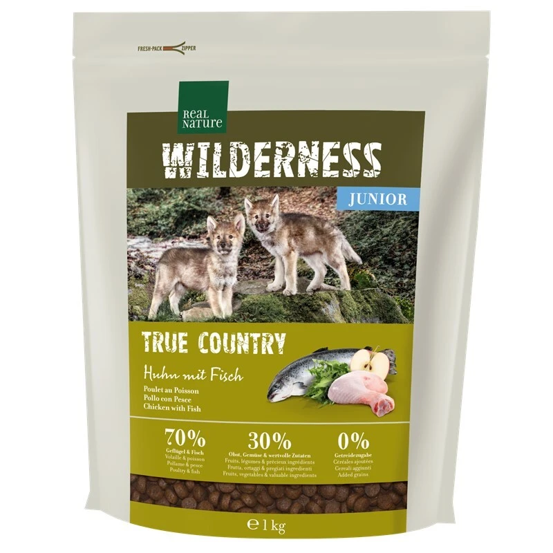 fressnapf REAL NATURE WILDERNESS Junior True Country Huhn mit Fisch 1 kg