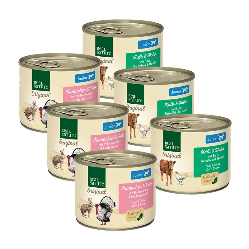 fressnapf REAL NATURE Junior Mixpaket 6x200 g