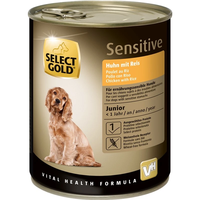 fressnapf SELECT GOLD Sensitive Junior Huhn & Reis 6x800 g