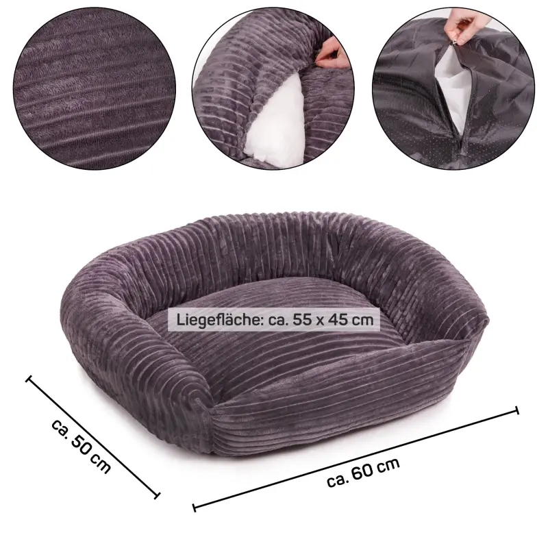 fressnapf Wallace & Jones Hundebett Cordo dunkelgrau S Angebote